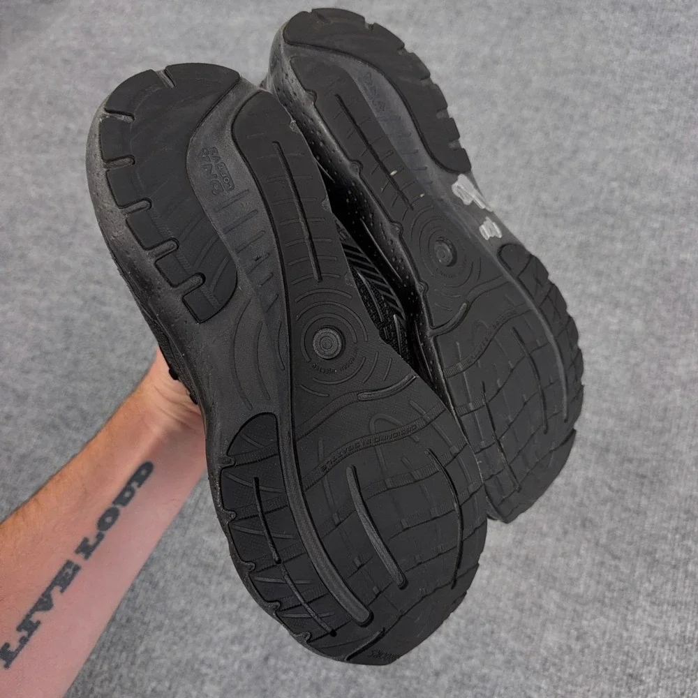 Brooks Glycerin GTS 20 Mens Size 9 D Triple Black Running Shoes Gym *NO INSOLES*